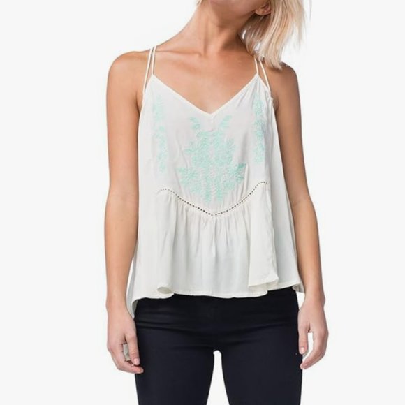 NWT O'Neill Clementine Woven Tank Top size xs - Picture 1 of 8